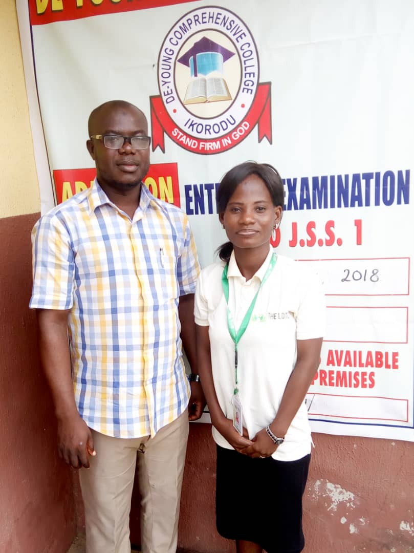 Program Manager Ajibola with the VP Academics