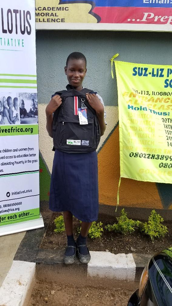 Lotus Scholar Miss. Loveth Eyitayo of Suz-liz Group of Schools